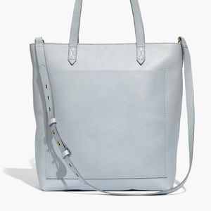 Suede Transport Tote Madewell Light Blue Purse/ Ba